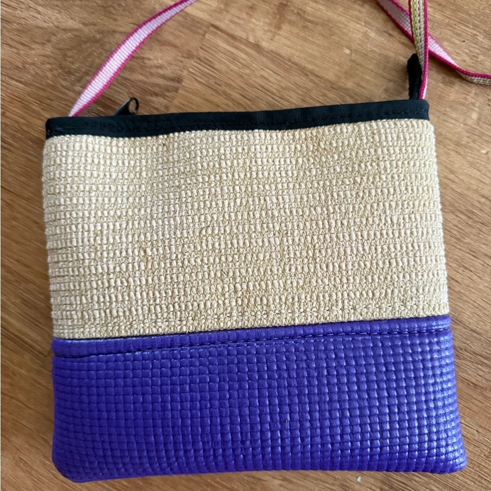 O Loves M Aspen Chic Purple and Tan Crossbody Bag